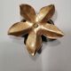 Brass flower candle holder