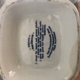 Old tea service the brook myott white ceramic blue decor england