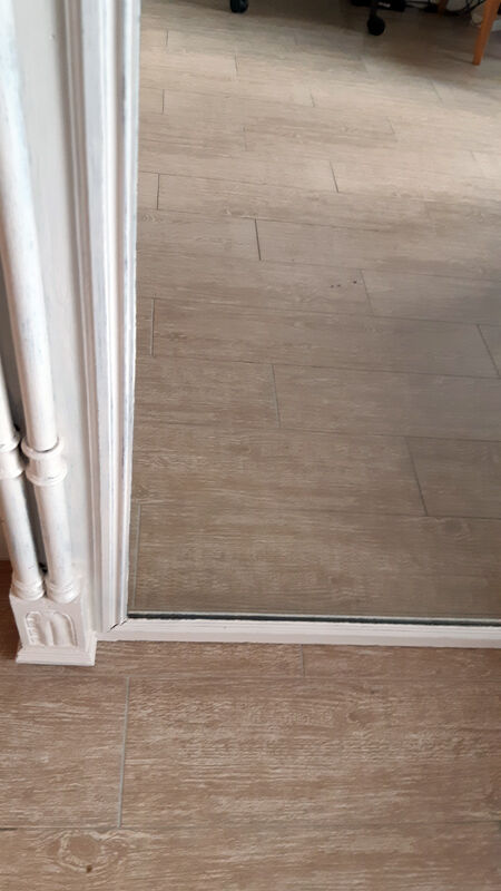 Fireplace mirror (trumeau) of large size.