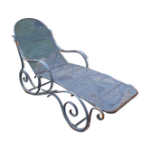 Chaise longue grise