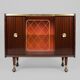 1970s rolling mini bar