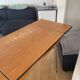 Formica table with extension cords
