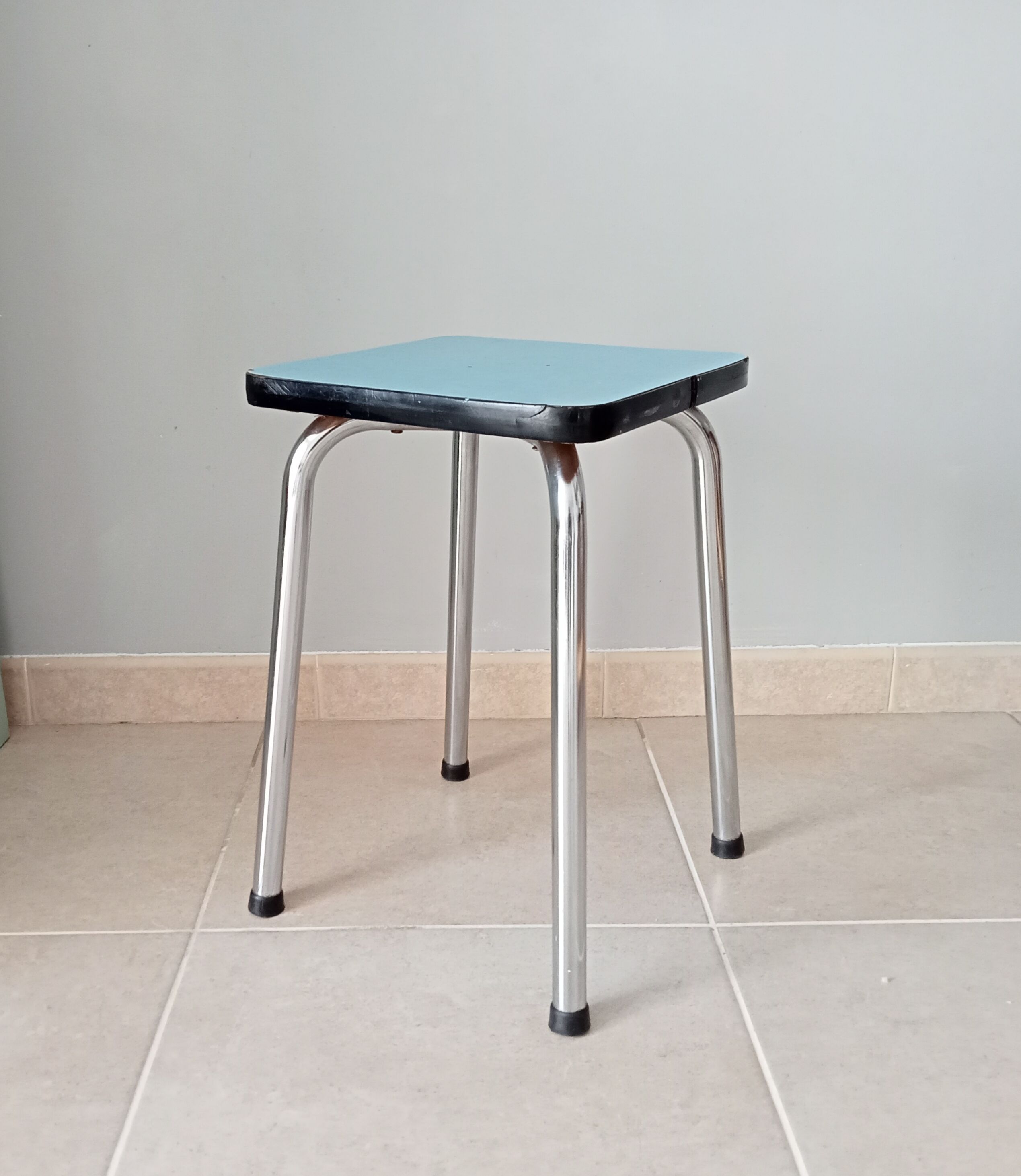 Vintage formica stool 80s