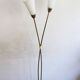 Sculptural Czech Floor Lamp with Twin Milk Glass Shades, 1960s