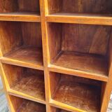 Furniture of 16 lockers in vintage solid wood