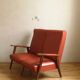 Compass legs armchair