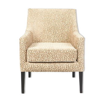 Fauteuil bridge tissus et velours