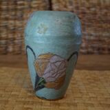 Vase laiton peint à la main