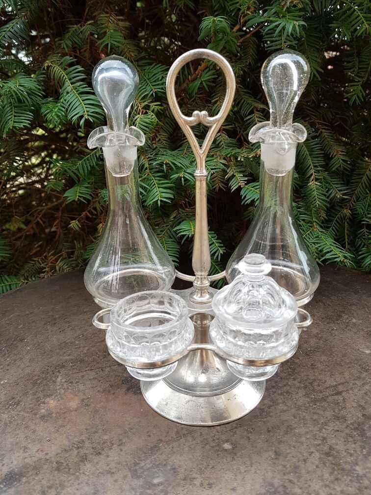 Servant table service oil vinegar late XIX th