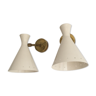 Wall lamp in the style of the Italian creations of the 50s