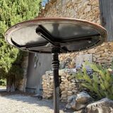 Bistro table in wrought iron and cast iron