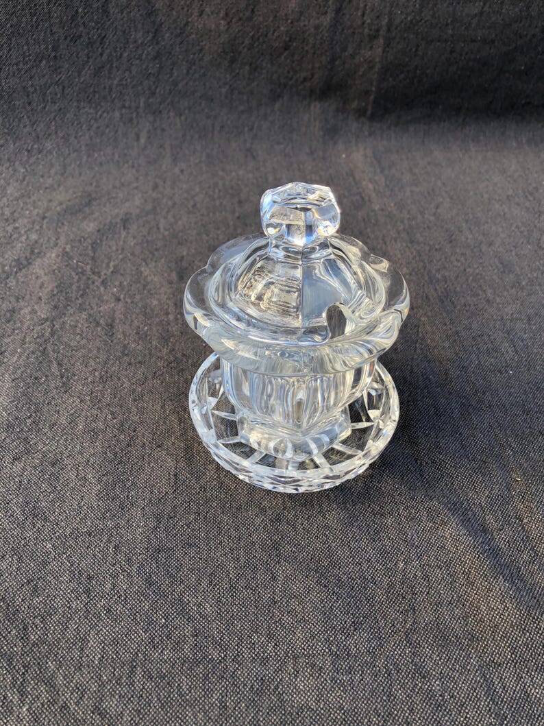 Vintage Baccarat Crystal Mustard/Jam/Honey Jar, Harcourt Missouri Model