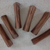 6 wooden knife holders