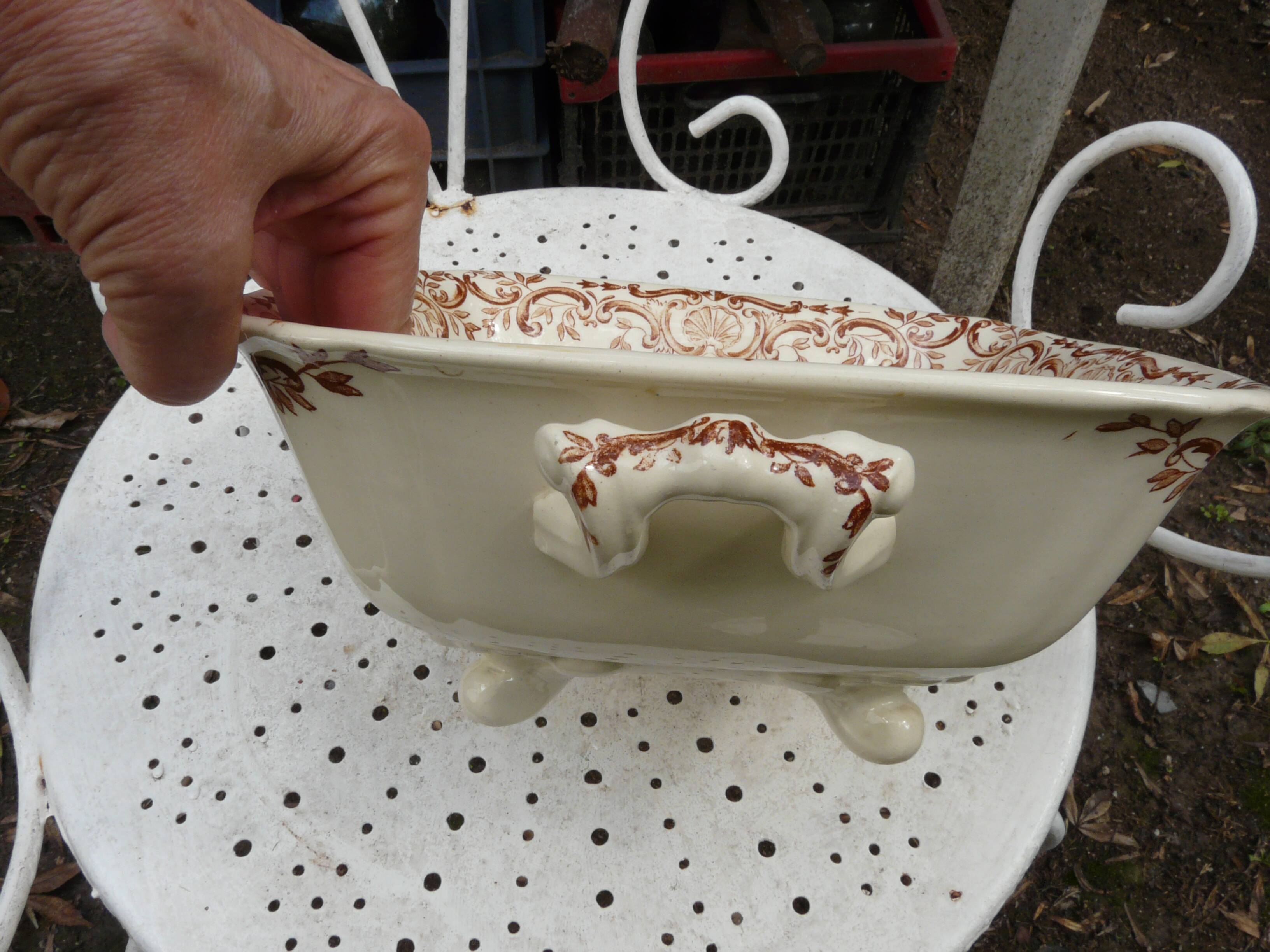 salad bowl - fruit bowl and dish Longchamp terre de fer model Regent