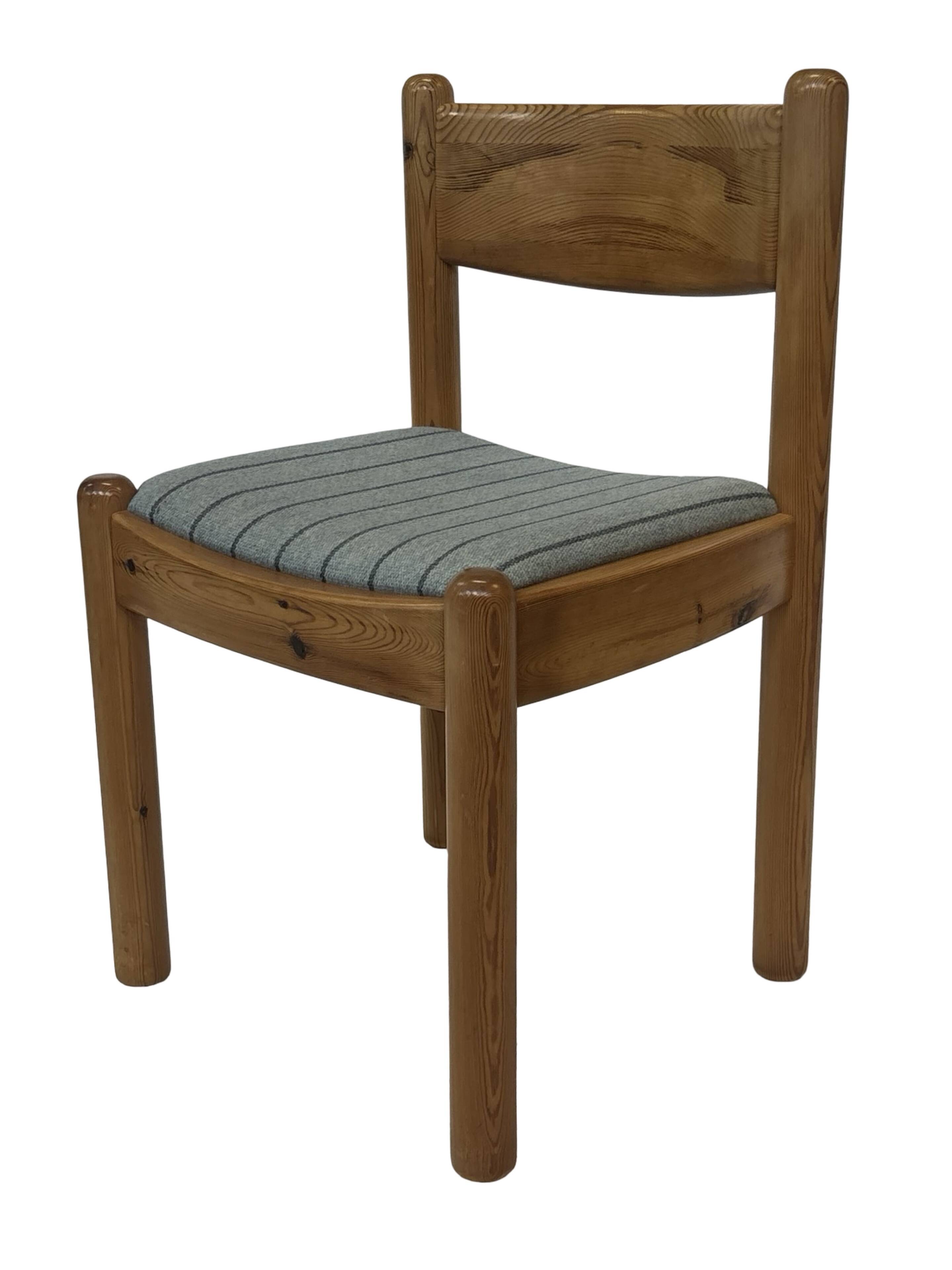 Vintage set of four Pinewood dining chairs Denmark