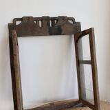 Old wooden double display window