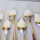 6 Christofle Art Deco Style Silver Plated Soup Spoons 2106255