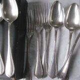 Christofle twelve large covers, model ribbons