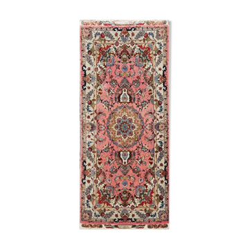 Persian Tabriz carpet in wool and silk made on silk, 70 RAJ