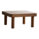 Square coffee table in solid pine with solid legs by Rainer Daumiller, mid-20th century brutalist style.