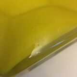 Glass planter with honeycomb decor