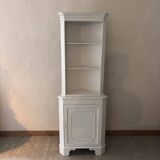 White wooden corner unit