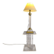 Elegant column lamp signed "Le Dauphin" vintage 70s/80s.