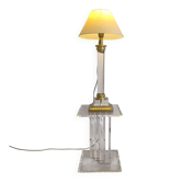 Elégante lampe Colonne signée ‘’Le Dauphin’’ vintage 70/80