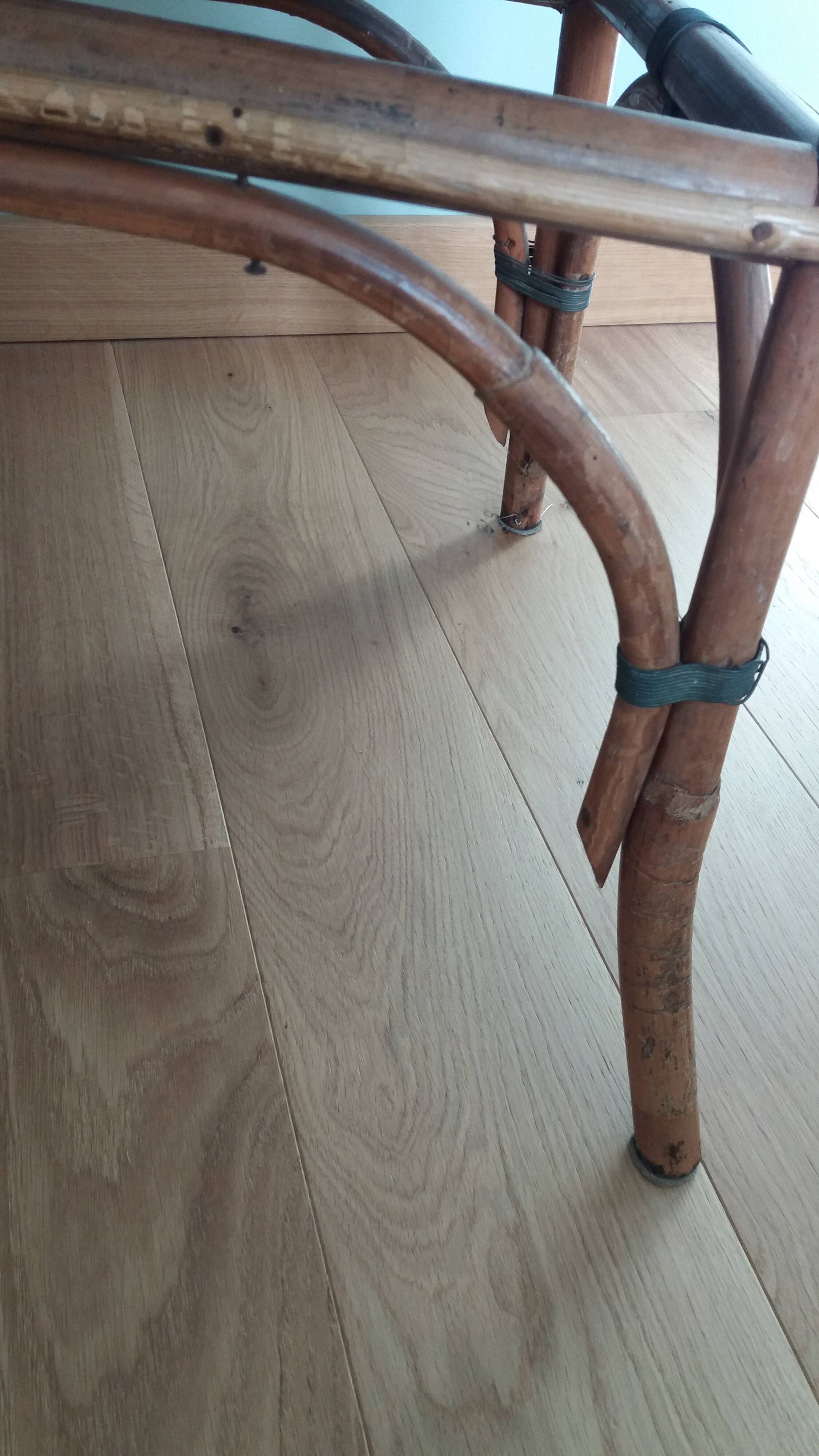 Bistro armchair in bamboo and wicker