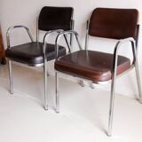 Two vintage Souvignet armchairs