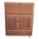 Ercol English wooden secretary, on wheels – 1970s.