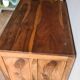Vintage administrative desk - solid walnut with drawers