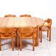 Set of 6 solid pinewood armchairs by Rainer Daumiller for Hirtshals Sawmill