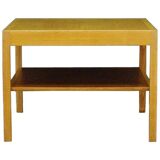 Table basse en frêne, design danois, années 1960, designer : Hans J. Wagner, fabricant