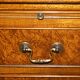 1940s vintage walnut commode with butler's serving tray.