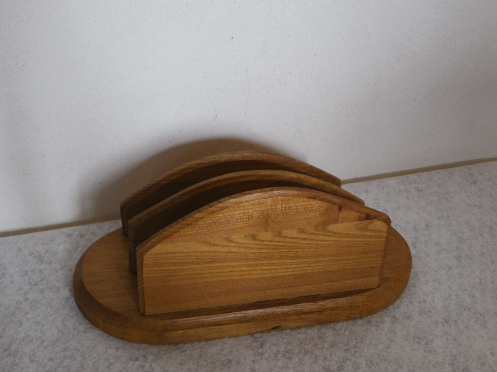 Wooden mail holder
