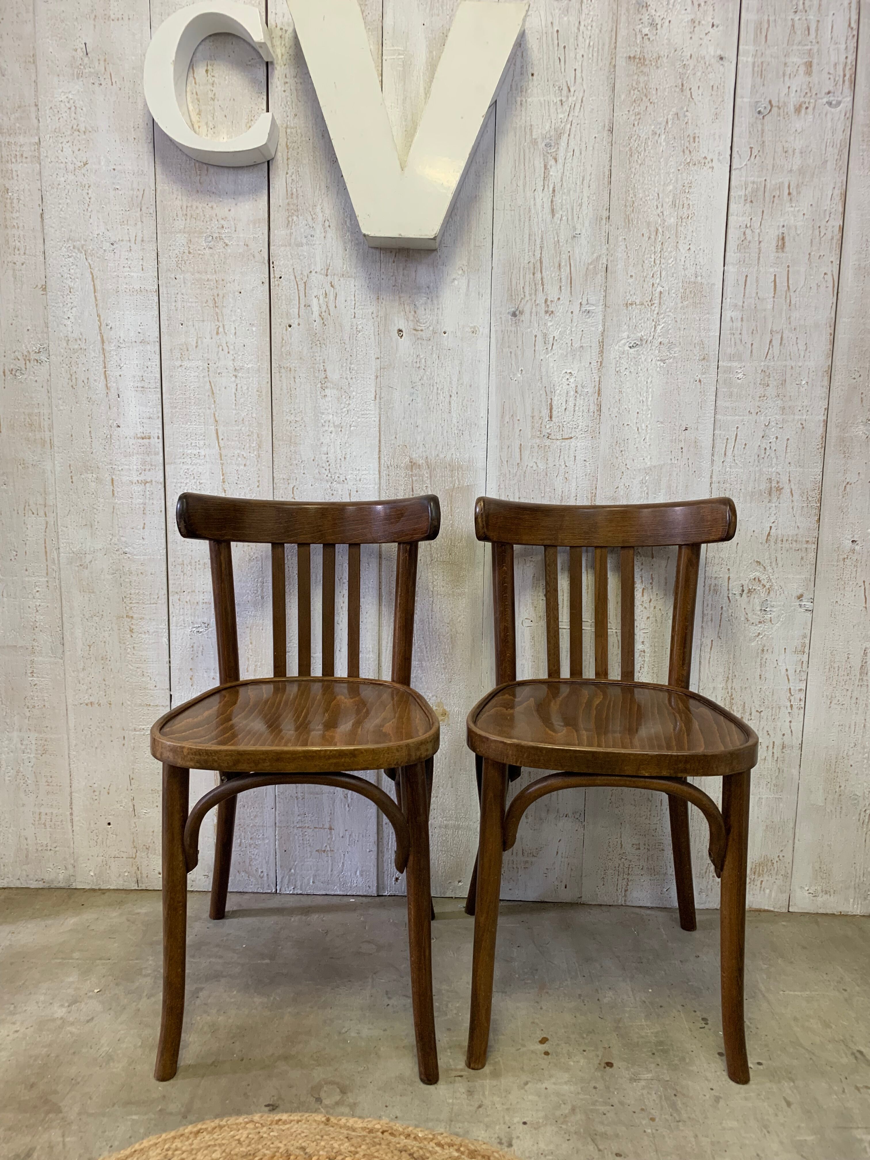 Pair of bistro chairs