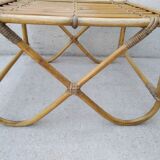 Vintage rattan coffee table