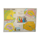 School poster Paris through the two-sided, Romanesque and Gothic years on the back
