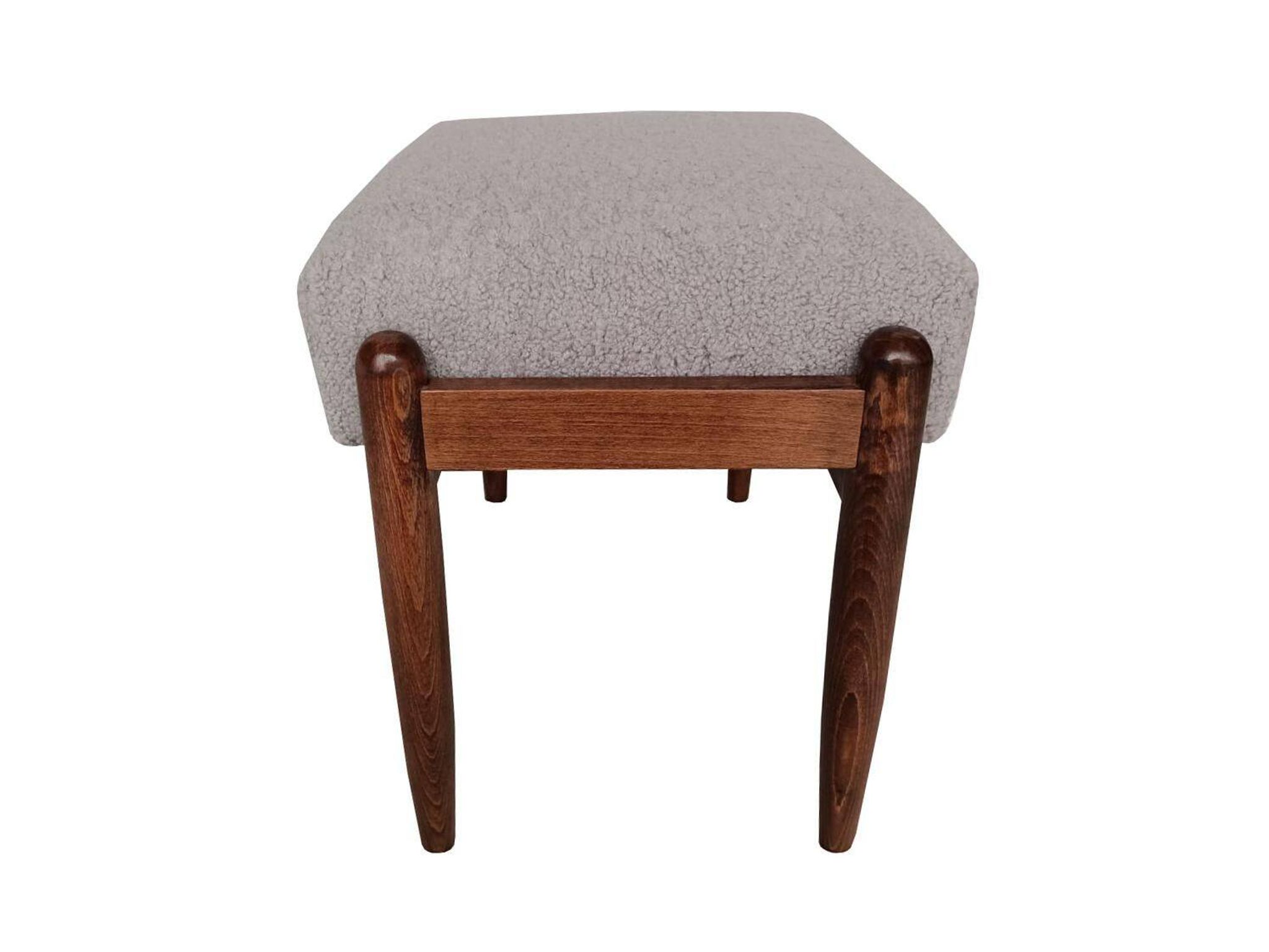Vintage camel boucle stool, Edmund Homa, Europe, 1960s
