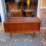 Sideboard two sliding teak doors 60s