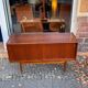 Sideboard two sliding teak doors 60s