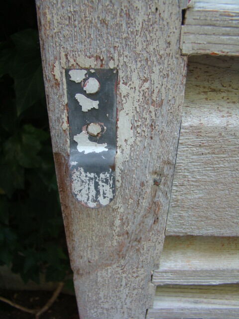 Old shutter wooden slats.