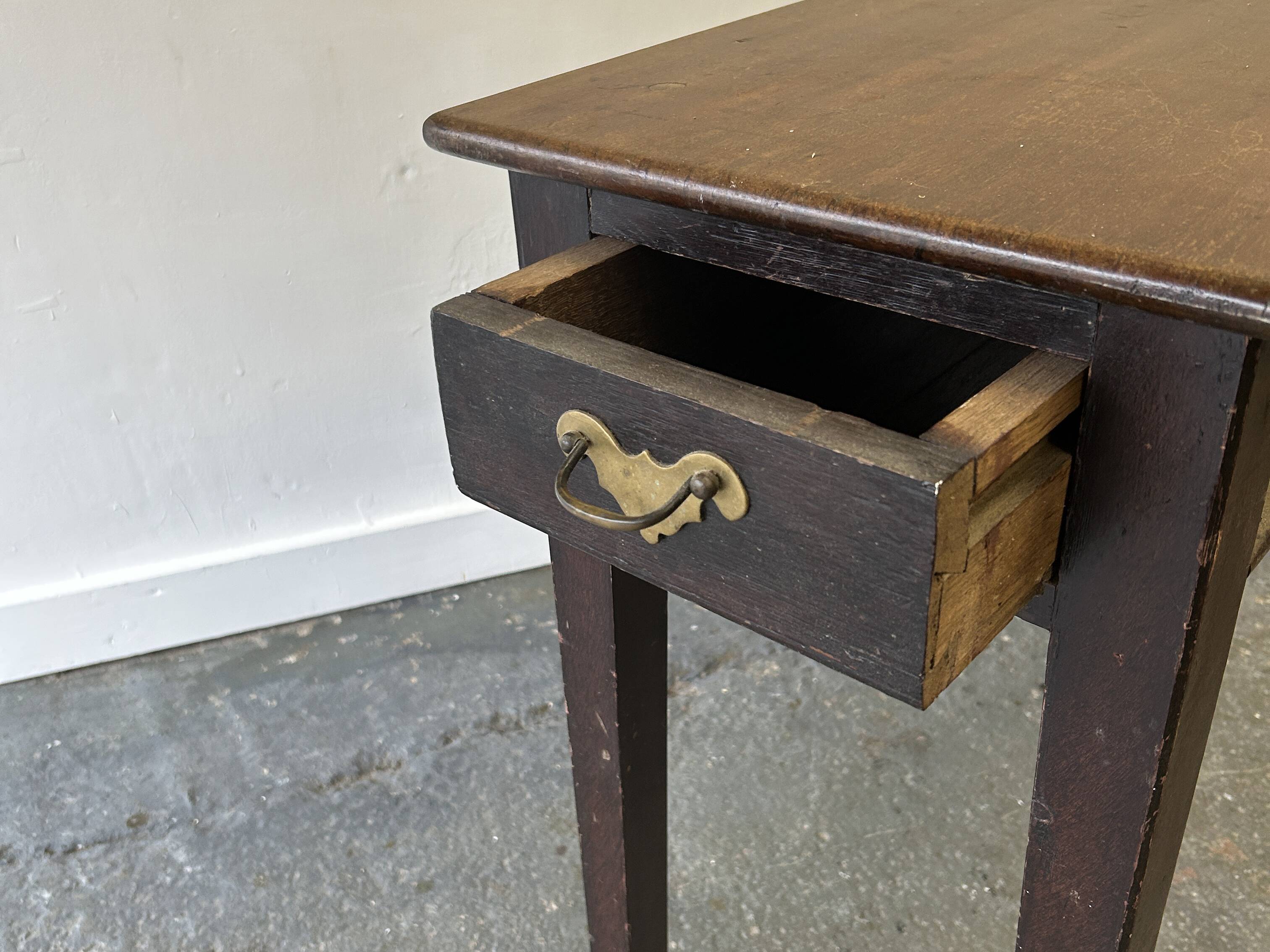 Edwardian solid wood side / console table circa 1880–1910