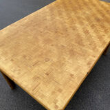 60's vintage rattan table