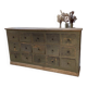 Green patina workshop furniture