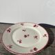 4 assiettes anciennes fleurs Luneville