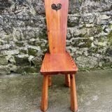 Handcrafted pine chair