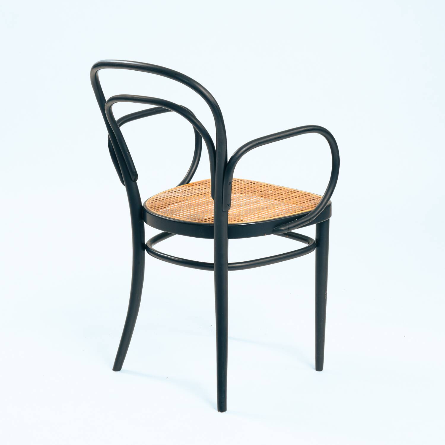 Thonet bentwood webbing chairs 214f 210r chairs, set of 2