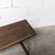 Artisanal bench 1960 brutalist 175cm